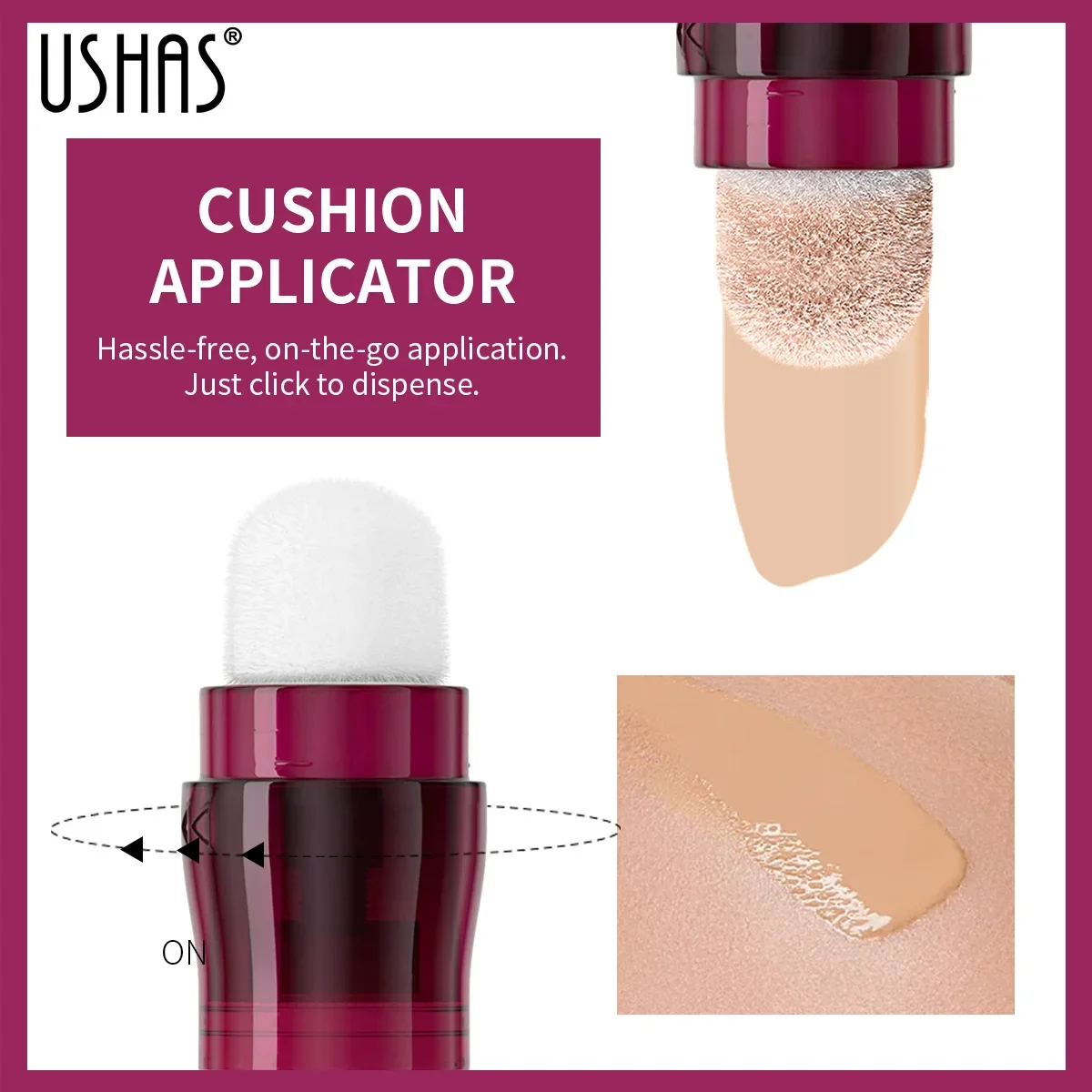 Facial Concealer Sponge Head Matte Liquid Foundation Makeup Oil Control Long Lasting BB Cream Waterproof Brighten Cosmetics 4