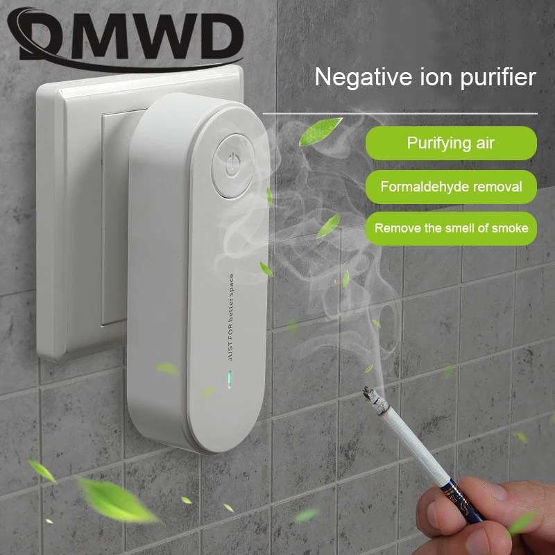 

DMWD MINI Ozone Ionizer Generator Bedroom Deodorizer Smoke Cleaner Fresh Air Ozonizer Anion Ionic Purifier Filter Oxygen Bar EU