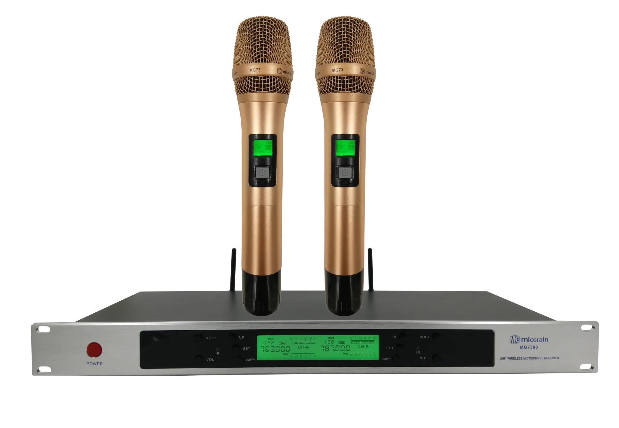 Micgrain MG7300 wireless microphone KTV handheld microphone gold