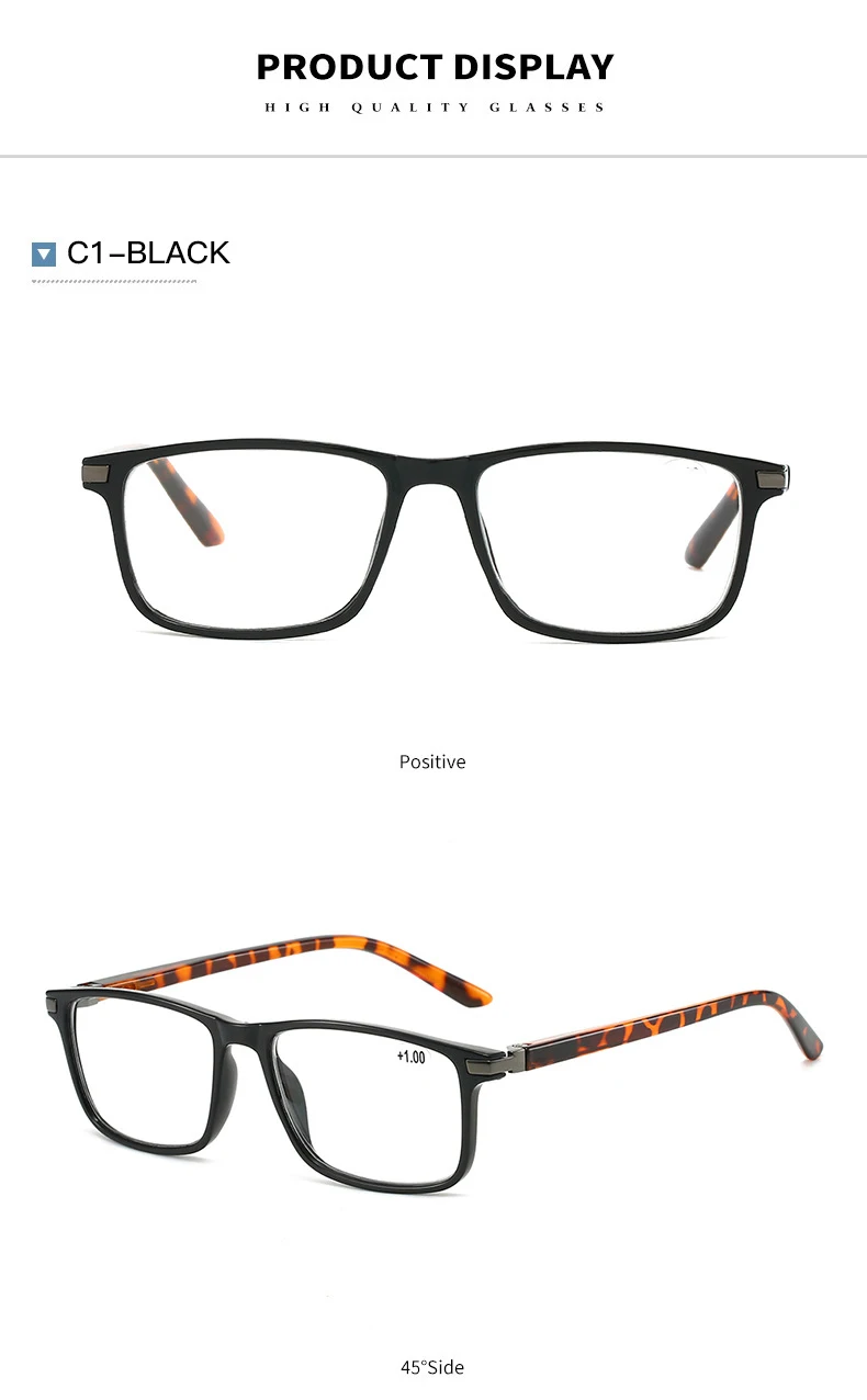 Kocolior Women's Full Rim Square Reading Glasses 6