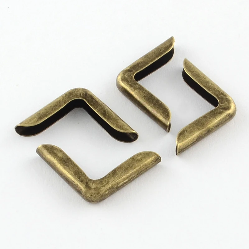 200pc Iron Book Albums Menus Folders Corner Protectors Antique Bronze ...