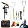 Fly Fishing Making Kit Fly Tying Tool Kit With Fly Tying Threader Needle Whip Knot Tying Tool Finisher Scissors Tying Lines 1
