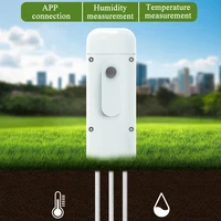 Haozee Tuya Smart Zigbee Soil Tester Temperature and Humidity Meter Waterproof  Moisture Garden Irrigation Home Assistant - Image 2