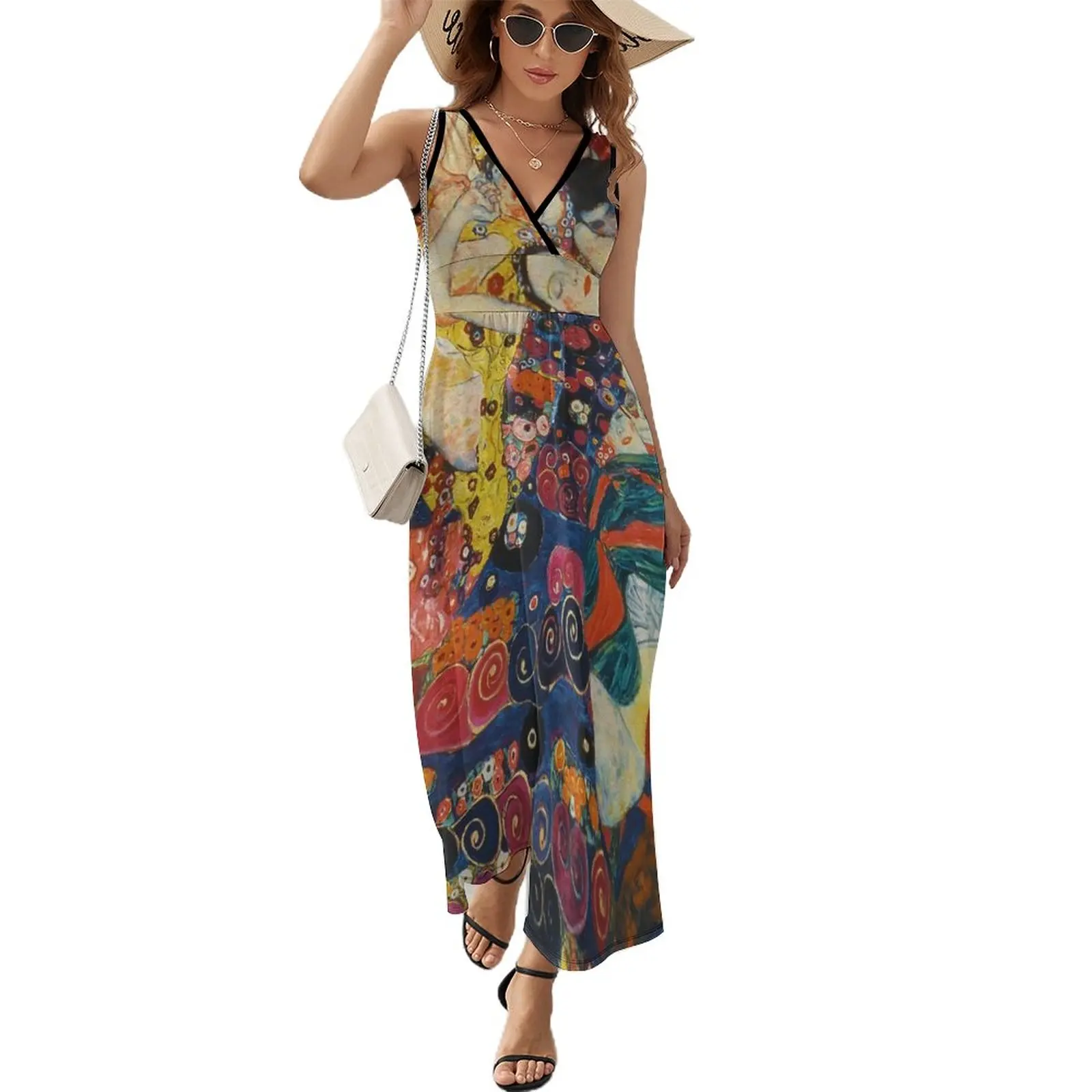 The Virgin, Gustav Klimt, 1913 Sleeveless Dress Summer skirt Womens dresses