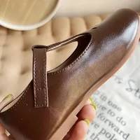 HoneyCherry New Girls Flats Soft Shoes Kids Children Princess T-strap Shoes Toddler Dress Ballet Baby Fashion Shoes 5