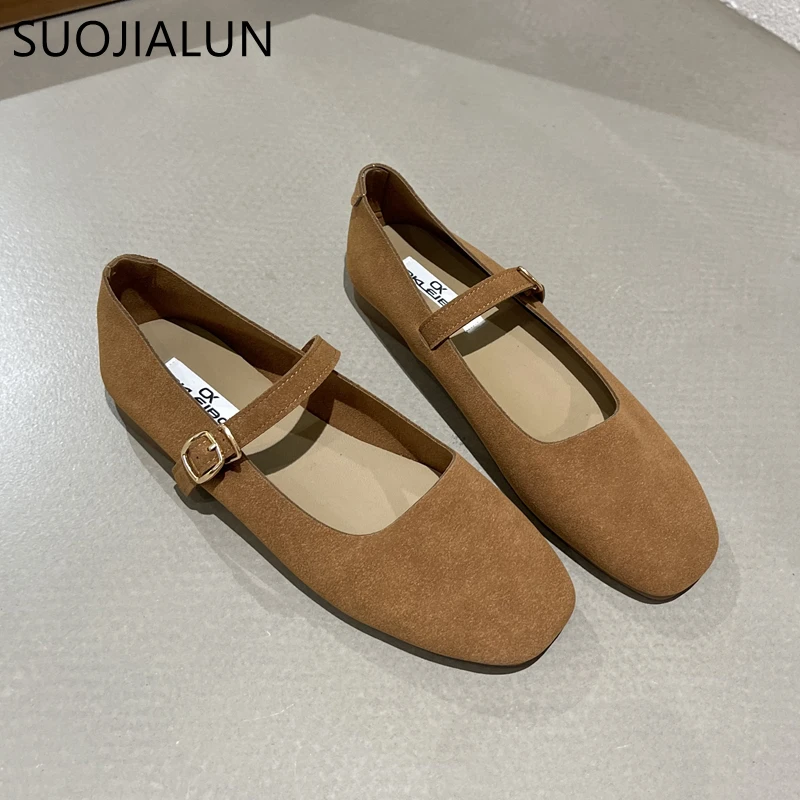 Women Shoes Women Flats Flat Shoes Round Toe Slip On Casual Ballet Shoes Soft Leather
