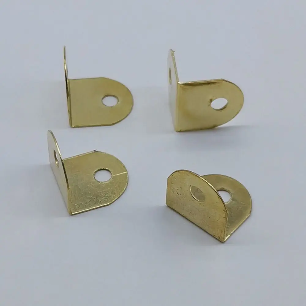 Metal Stainless Angle Bracket Small Furniture Connecting Parts Mini Shape Picture Brackets L Shape Corner Joint Brace 100 Pcs
