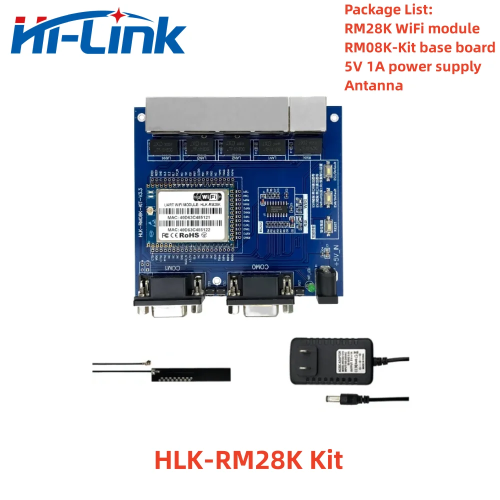 

Free Shipping Hi-Link Wireless Router MT7628KN Start Kit Development Serial Router Module HLK-RM28K