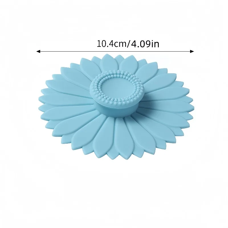 Sunflower Silicone Cup Covers - Multipurpose Dustproof Lids (Set of 3/6)