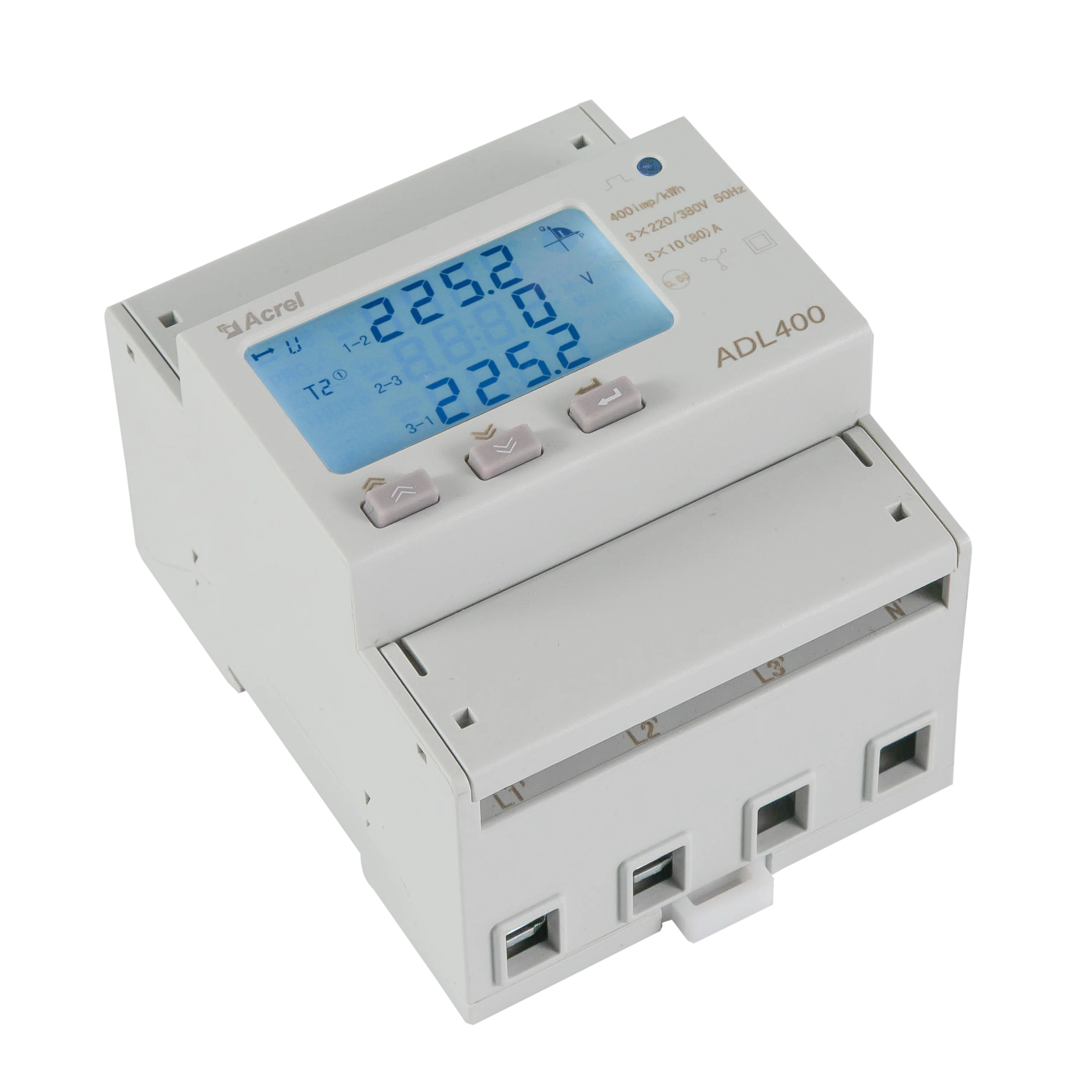CE MID IEC Certificate Acrel ADL400 Three Phase Din Rail Charge Pile Energy Meter MODBUS-RTU High Accuracy 0.5 220v 380v 4