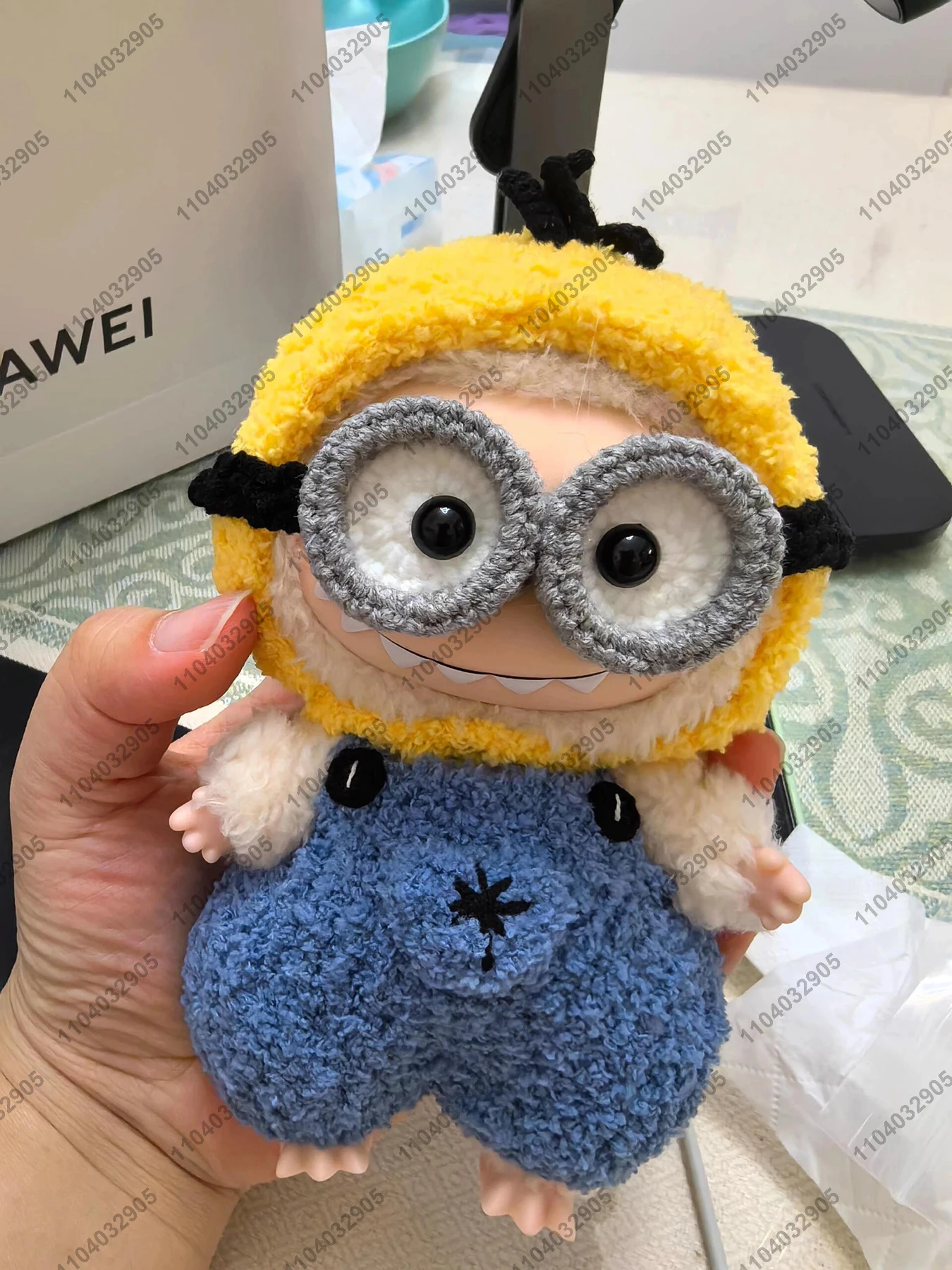 Labubu The Monsters Despicable Me Minion Cartoon Costume Clothes 1:1 Replica Vinyl Doll Action Figure Bag Charm Pendant Gift