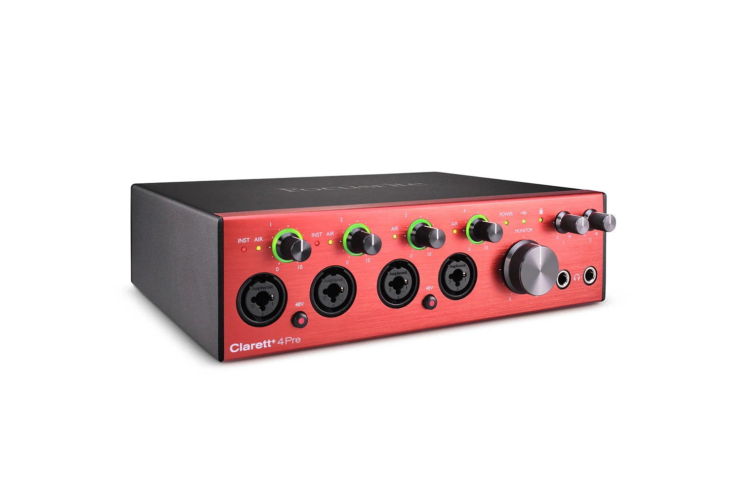 Focusrite Clarett 4 PC 및 mac용 완벽한 크리에이터를 위한 다목적 18 인/8 아웃 오디오 인터페이스, 포커스 라이트 클라렛