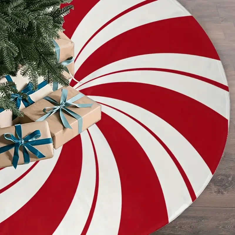 Merry Christmas Tree Skirt 90cm Holiday Party Decoration