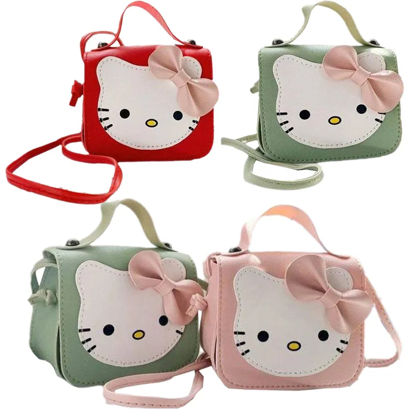 

Kawaii Sanrios Anime Hello Kittys Cross-Body Bag Large Capacity Waterproof Portable Children's Toy Storage Bag Birthday Gift