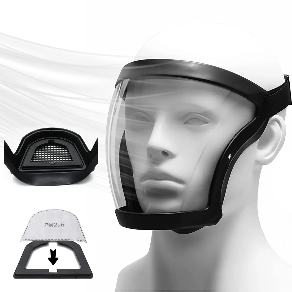 TransparentFullFaceshieldKitchenAntiSplashGlassesFaceMaskEye