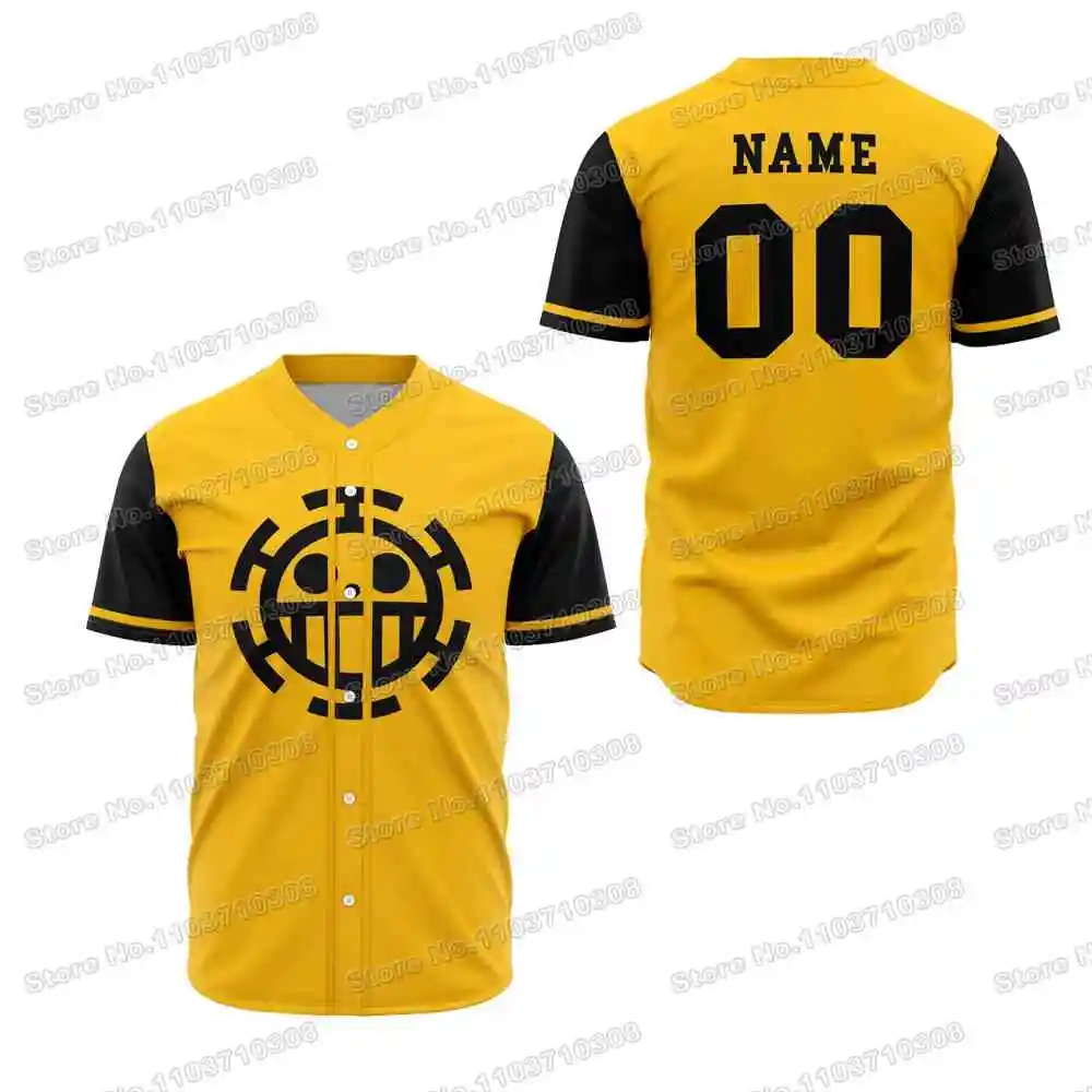 28th Popular Anime Customizable Game Baseball Golf Fishing Camping Running Jersey Shirts T-shirt Printing Name Number
