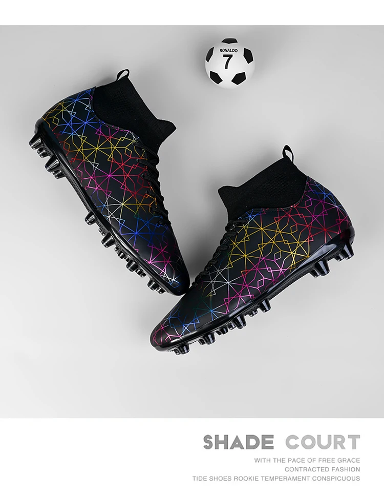 Neu Männer Professionelle Fußball Schuhe FG Training Fußball Stiefel Turnschuhe Lange Spikes Außen Bequeme_voghion.com