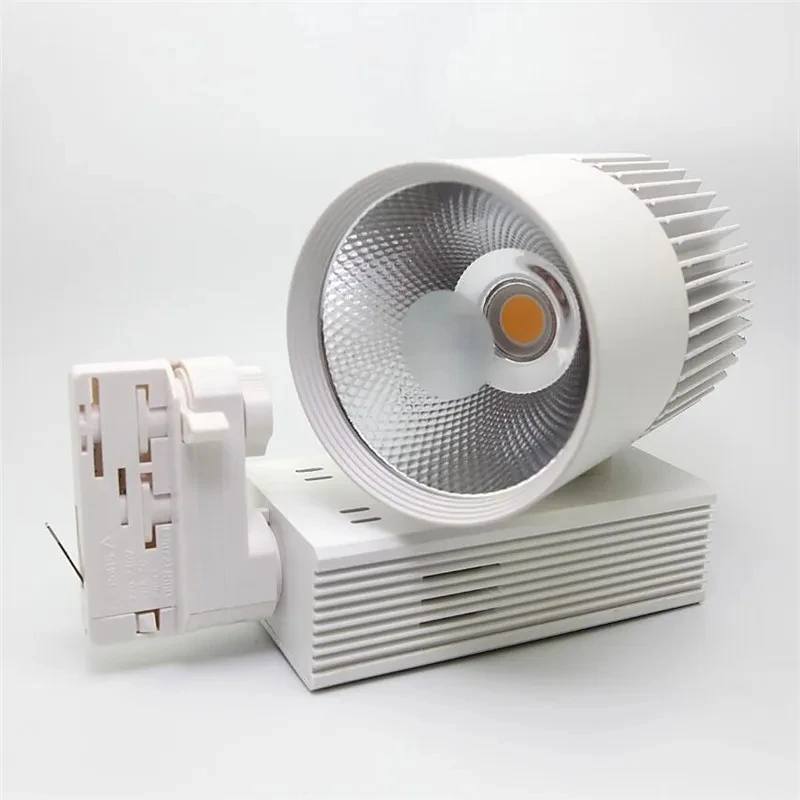 알루미늄 실내 조명 COB LED 트랙 조명, 가정용 LED 다운라이트, 의류 신발 상점, 산업용, 40W, AC110V, 220V, 12V