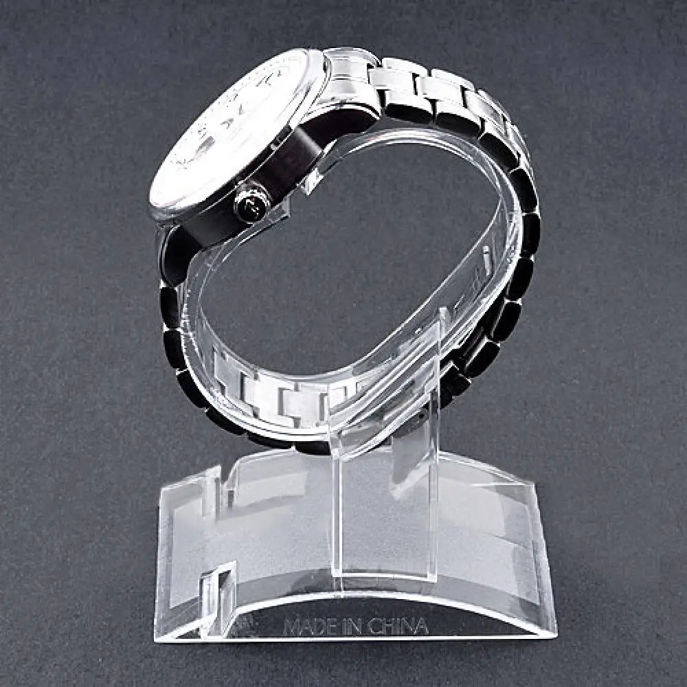 Clear Plastic Watch Box Jewelry Bangle Cuff Bracelet Watch Display Stand Holder Rack Case Watches Accessories watch storage box watch display stand