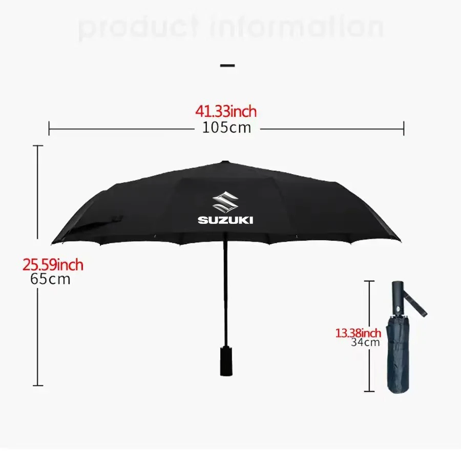 Car Automatic Folding Windproof Sunshade Umbrella For Suzuki S-Cross Swift SX4 Vitara Jimny Grand-Vitara Ciaz Celerio Lgnis Alto