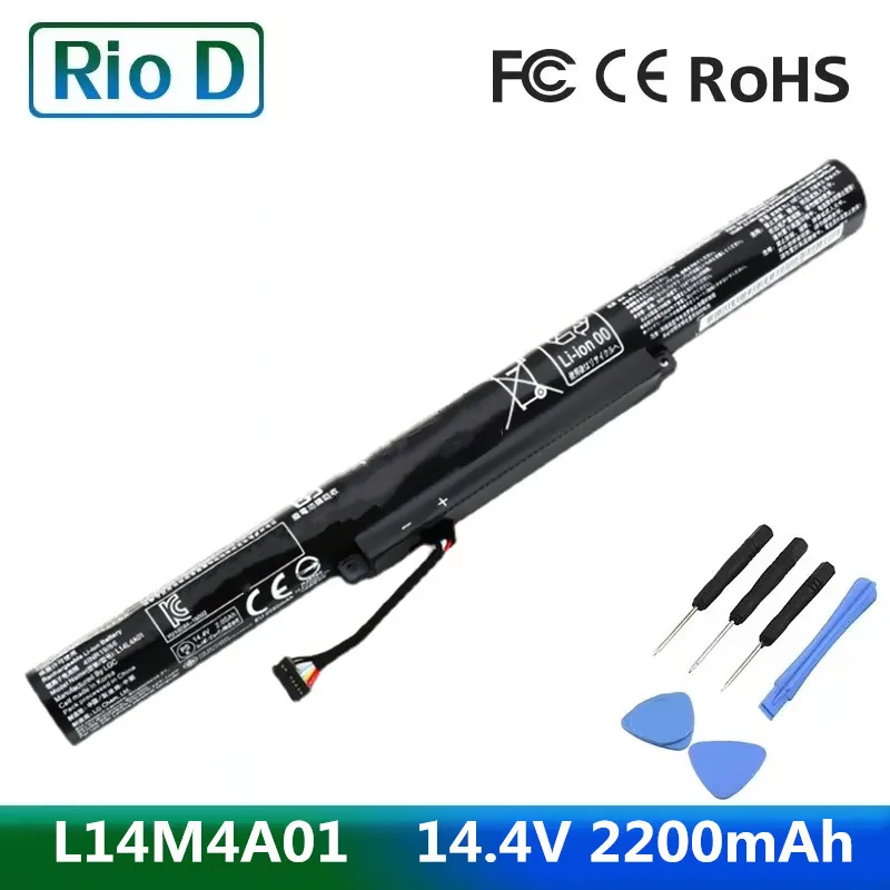 

Аккумулятор L14M4A01 для ноутбука, 14,4 В, 2200 мАч