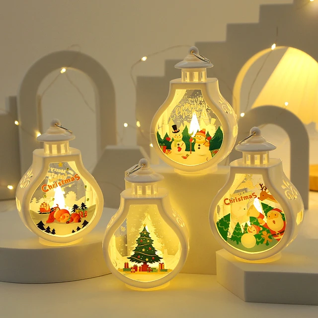 Vintage Led Christmas Candle Lantern,mini Lantern Decorative