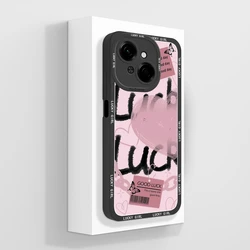 Custodia per telefono in silicone liquido con panda carino - Copertura posteriore a protezione totale