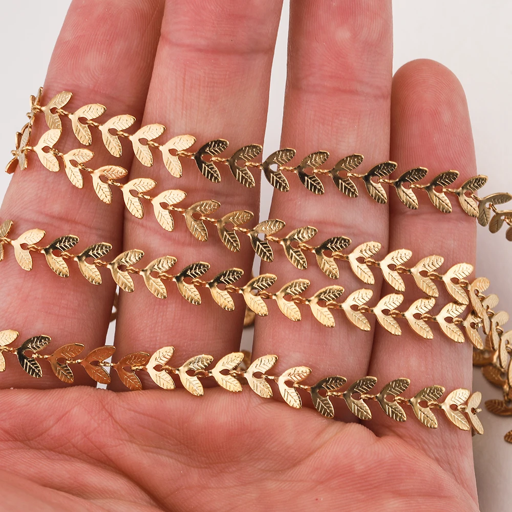 1Meter 6,5mm breite Blatt Edelstahl Kabel Kette Groß Pfeil Flugzeug Carving Ketten für Halskette DIY Schmuck Machen fußkettchen