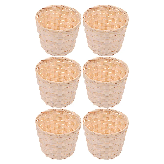 Szövött Kosár Tároló Otthoni Szervező Dekoratív Többfunkciós Sundries Kézi Szőtt Doboz - Image 2