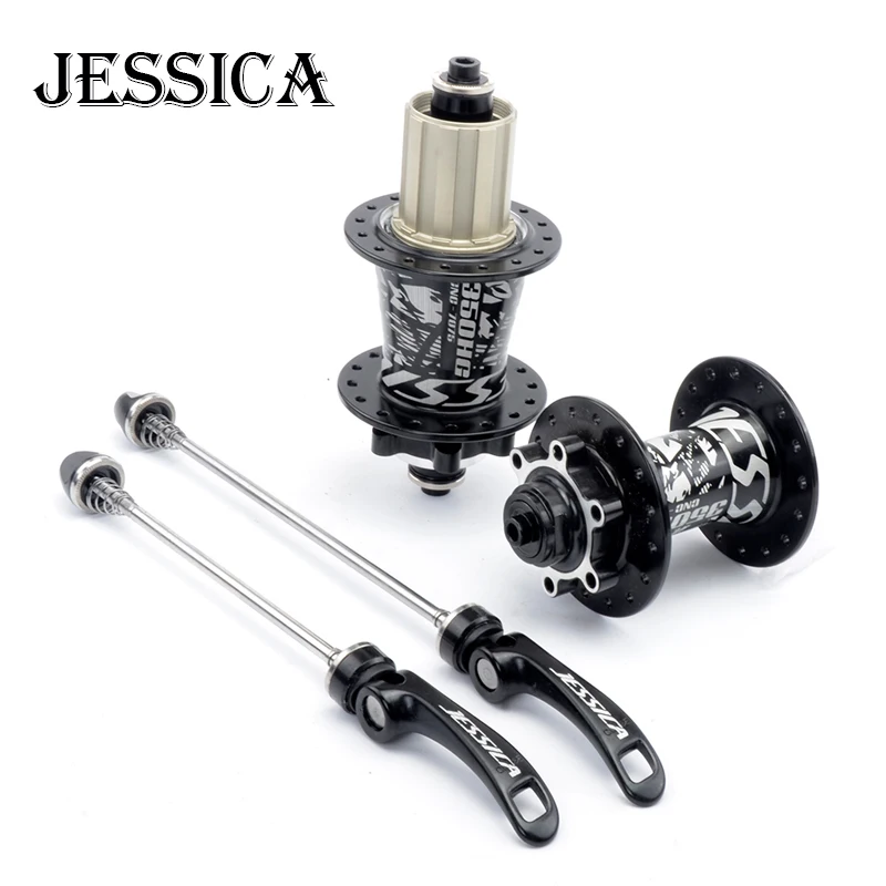 Mountain Bike Hub 4 Bearing Bicycle Axle 135*10/142*12 Thru 32 Holes