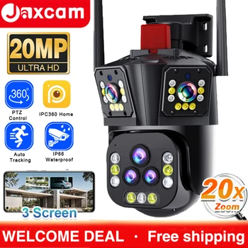 Telecamera IP WiFi IPC360 Home 10K 20MP con Cinque Lenti e Zoom 20X per Esterni a 360° ° Telecamera di Sorveglianza Intelligente con Tracciamento AI per Casa Smart