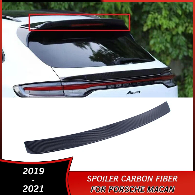 

2019-2021 Spoiler Carbon Fiber for Porsche Macan 2019 2020 2021 Accessories Rear Trunk Wing Spoiler Original High-performance