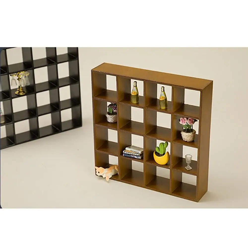 Wooden 1:12 Dollhouse Miniature Display Cabinet