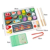 Children Simulated Barbecue Toy Set Kids Wooden Simulation Food Barbecue Cooking Toys Parent-Child Interaction Play House Toys 5