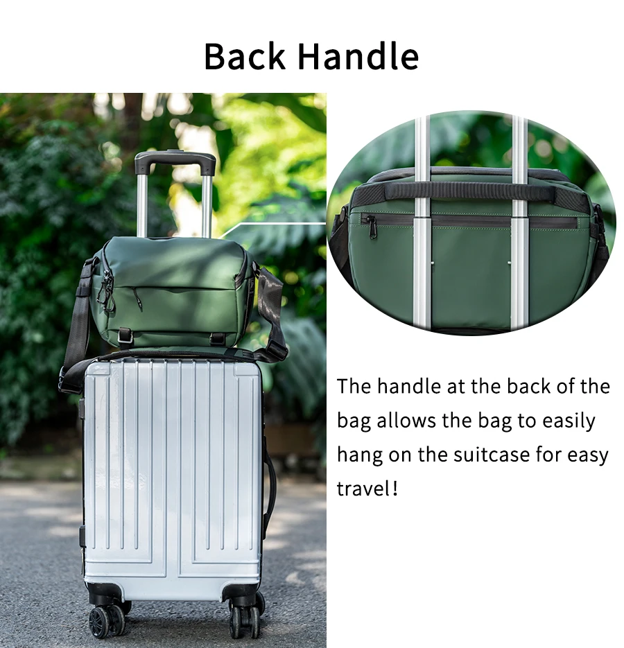 CB0611/CB0612 Waterproof Camera Bag Case Crossbody for DSLR SLR Mirrorless Camer