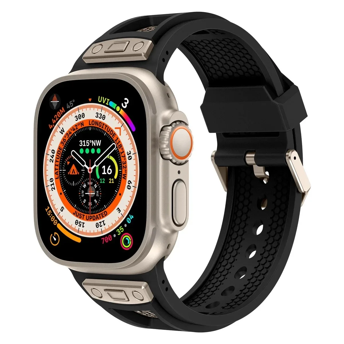 Uhrenarmband für iWatch 42/44/45/49 mm, modisches Metallarmband für die Uhrenserie Ultra2 Se 9/8/7/6/5/4/3/2/1_voghion.com