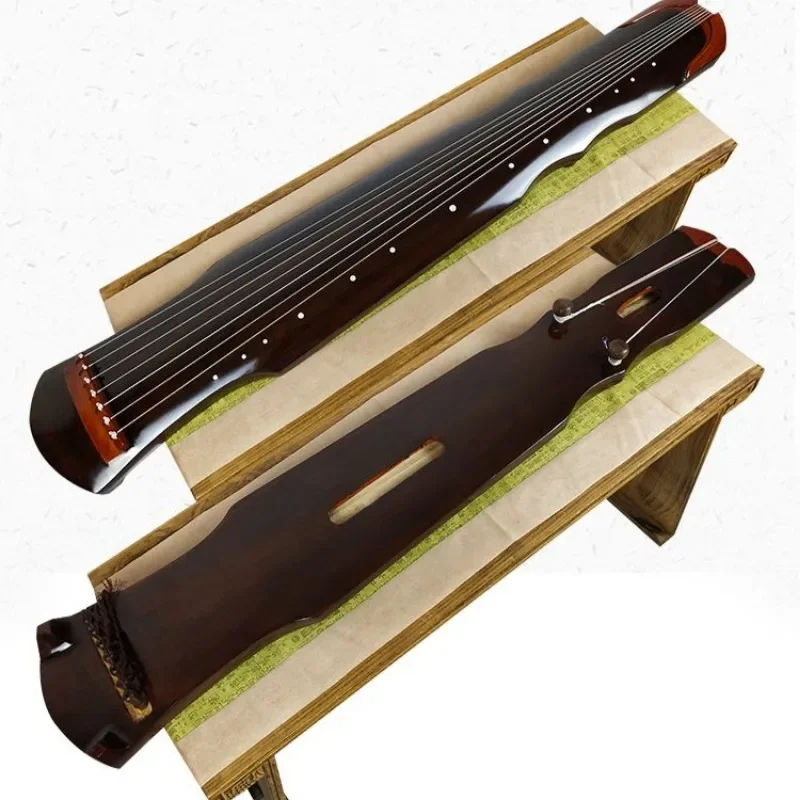Guqin Hand-made Portable Fuxi Style Professional Guqin for Adult Beginners Practice Chinese Traditional Musical Instrument