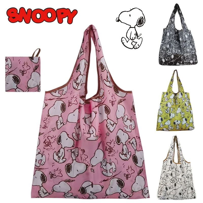 Snoopy Boodschappentas Opvouwbare Herbruikbare Eco Tas Voor Groenten  Boodschappenpakket Vrouwen Shopper Tas Grote Handtassen Draagtas Draagbaar  - AliExpress