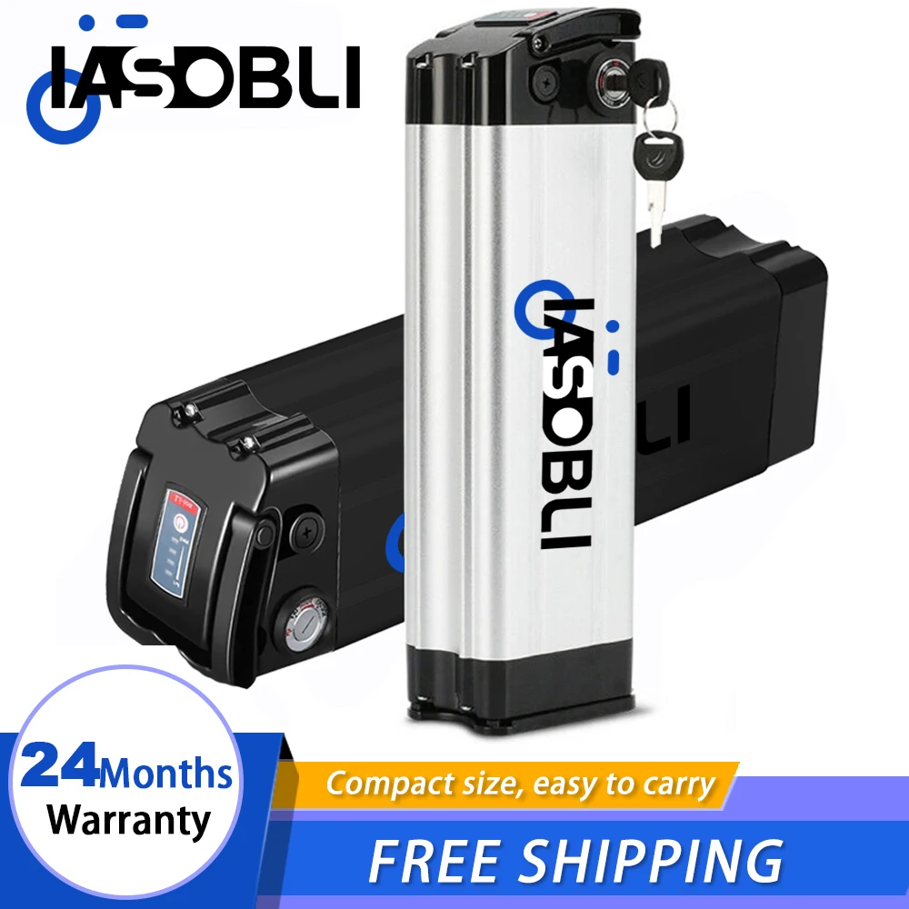 

36V 20Ah 52V Sliver Fish Battery E-Bike Lithium Battery Pack 48V 20Ah 18650 Li-Ion Batteries for 200W-1500W Motor Electric Bike