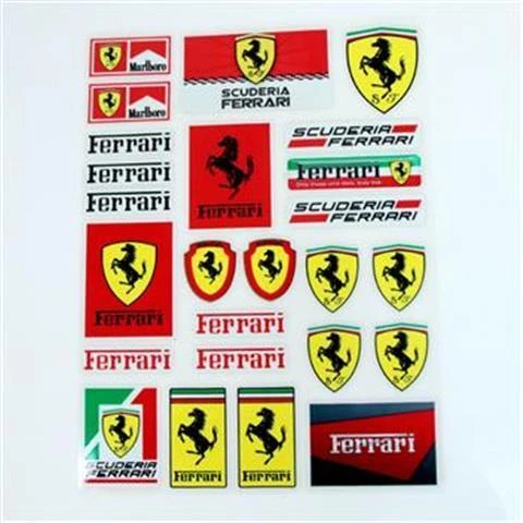 Complete stickerset specificaties en afmetingen