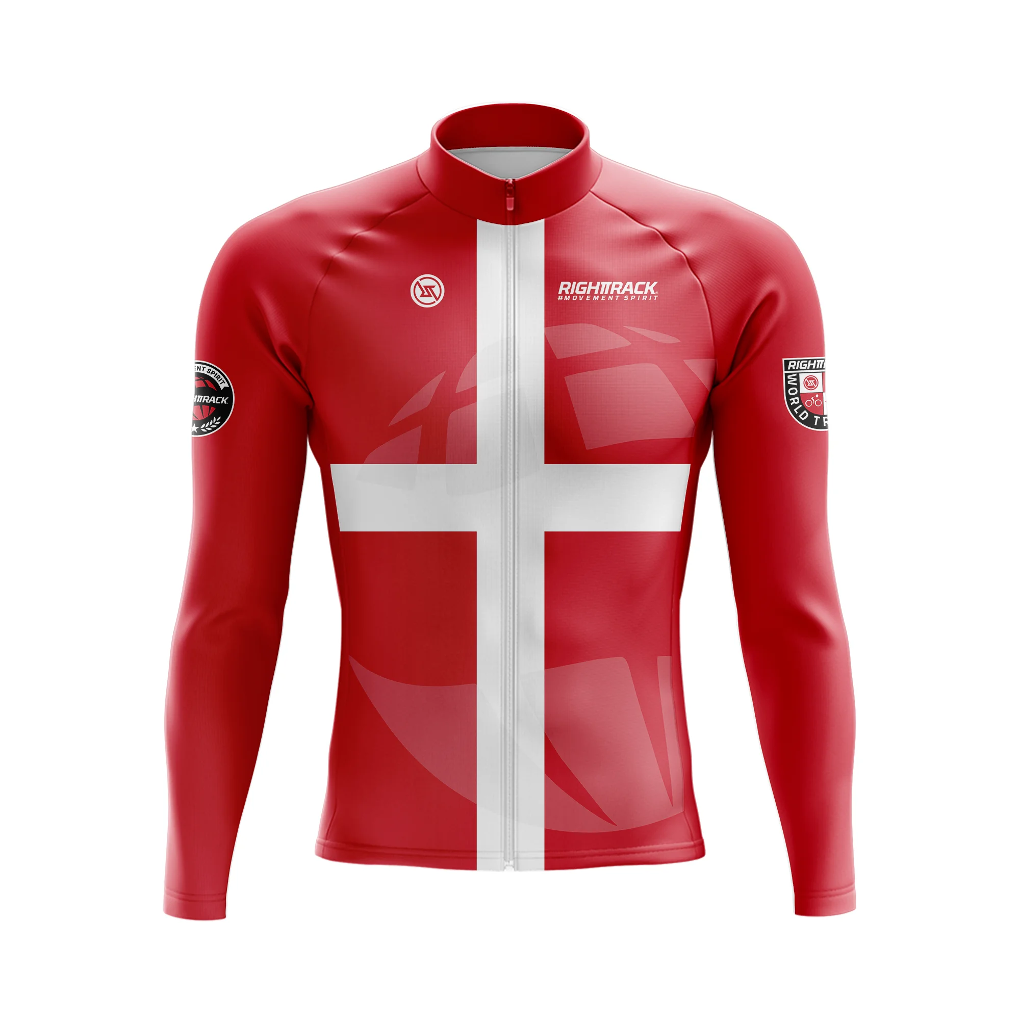 thumbnail image 1 of Jersey de ciclismo de manga larga de otoño 2024, unisex, de malla fina y colorida, con protección solar, ropa para bicicleta de carretera RIGHTTRACK, 1 of 5