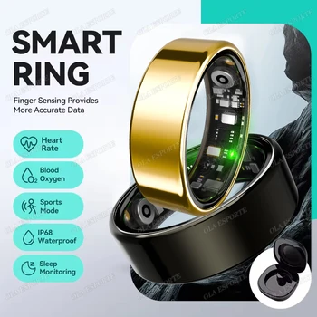 2025 New Smart Ring Blood Oxygen Heart Rate Sleep Monitor Sports GPS Tracking Remote Care 10ATM Waterproof Men Women For Xiaomi 1