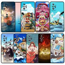 

One piece Pirate Ship For Xiaomi Redmi Note 11 10S 10 9T 9S 9 8T 8 7 6 Pro Plus Max 5G Black Soft Funda Capa Phone Case