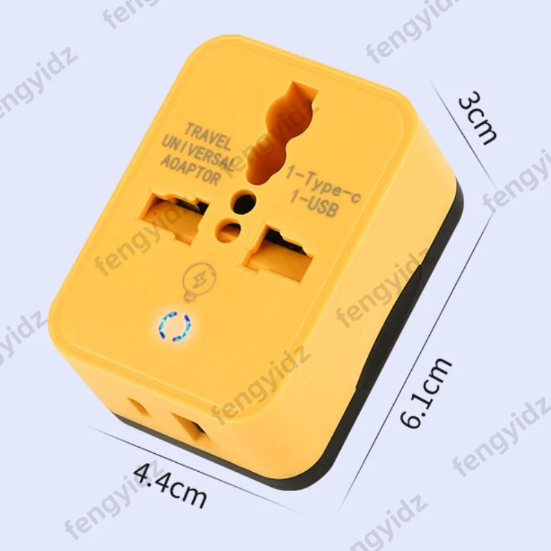 Universal Travel Adapter with USB Type-C Port - Power Charger and Outlet Converter