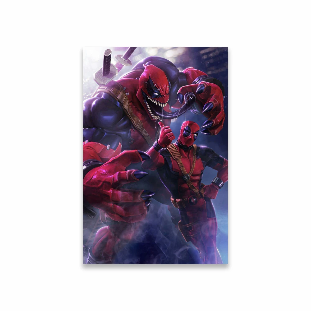 thumbnail image 1 of Graffiti Art Deadpool Wolverine Poster Funny Disney Superhero Prints Comics Movie Prints Modern Canvas Painting Bedroom Decor, 1 of 5