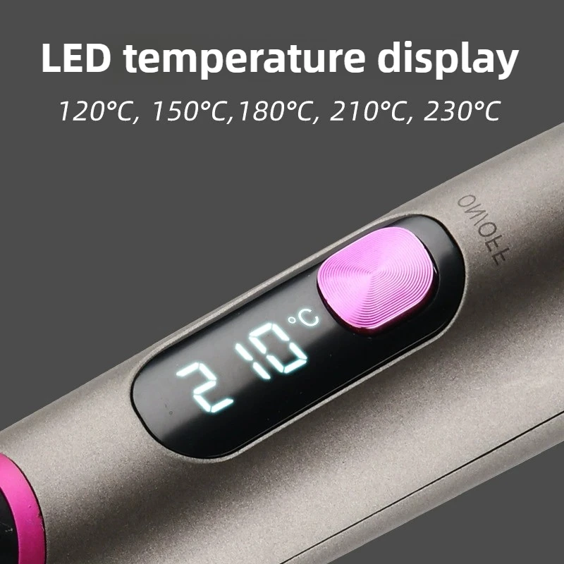 Pritech LED Negative Ion Constant Temperature Multifunctional Straightening Brush Electric Straightener Comb Styling Tool 3