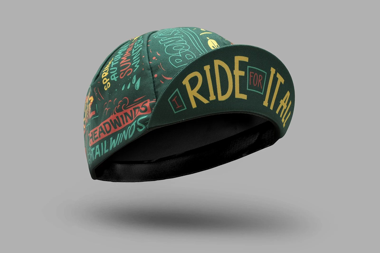 New Classical Sport Cycling Caps Green And Yellow Men And Women Breathable Quick-Drying Bicycle Hat 2