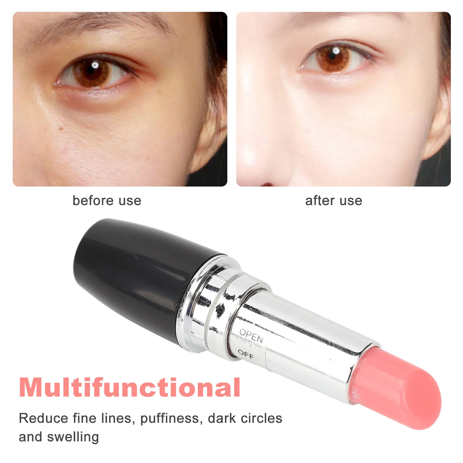 Portable Lipstick Shape Facial Massager, facial massager