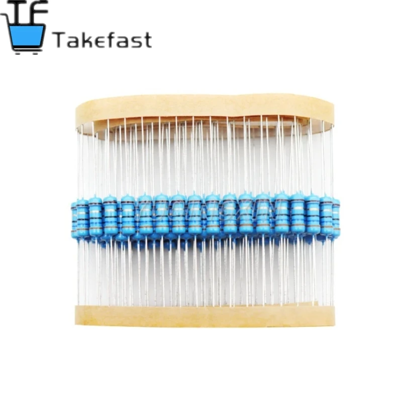 Metal Film Resistor 20pcs 1W Metal film resistor 1% 0.1R-2.2M 10R 22R 47R 100R 330R 1K 4.7K 10K 22K 47K 100K 330K 470K 1 2 10 22 47 100 330 1M ohm