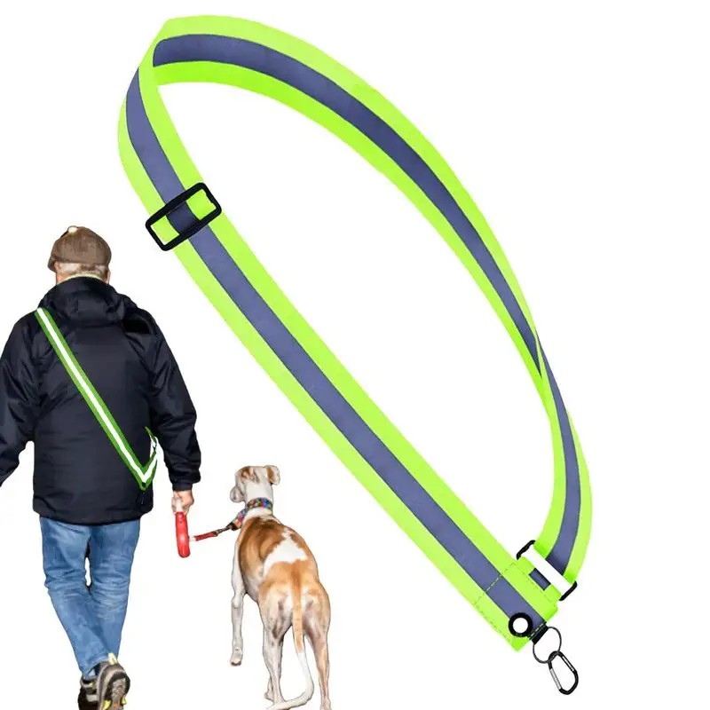 

Reflective Safety Belt High Visibility Reflective Belt For Walking At Night Adjustable Reflective Straps Flexible Reflective